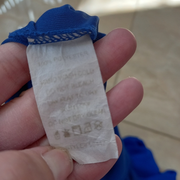 Rags to wishes blue romper size medium - Picture 6 of 8